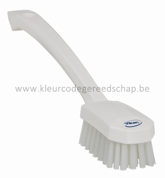 Kleine handborstel 70x40x260 mm Wit