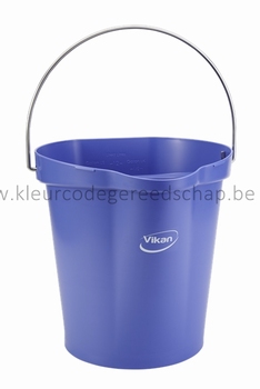 Emmer polipropyleen - roestvrij staal 323x312x318mm paars