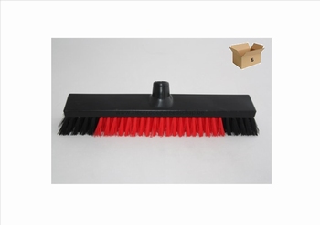 veegborstel ind. 40cm hard zwart/rood 6st