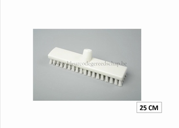 schuurborstel 25cm hard wit 1 st