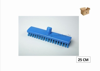 schuurborstel 25cm hard blauw 12st