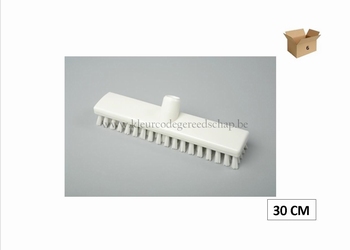 schuurborstel 30cm hard wit 6st