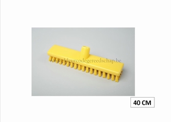 schuurborstel 40cm hard geel 1 st
