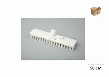 schuurborstel 50cm hard wit 6st