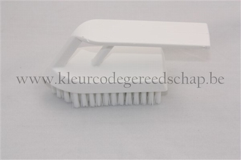 nagelborstel 'strijkijzer' wit 1 st