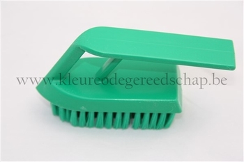 nagelborstel 'strijkijzer' groen 1 st