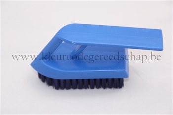 nagelborstel 'strijkijzer' blauw 1 st
