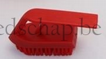nagelborstel 'strijkijzer' rood 1 st