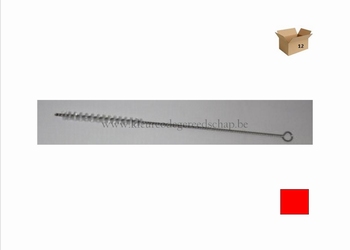 borstel op draad 10mm rood 12st