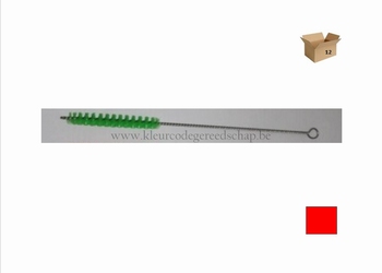 borstel op draad 20mm rood 12st