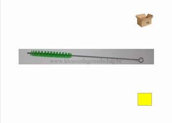 borstel op draad 20mm geel 12st