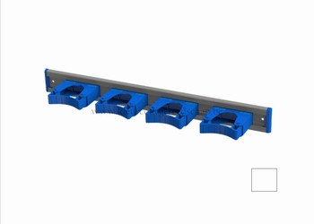 Toolflex ALU ophangrail 50 cm + 4 stks  25-35 mm - WIT