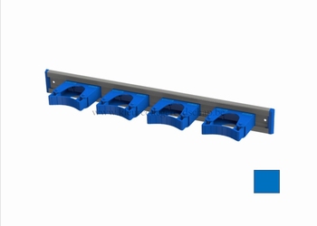 Toolflex ALU ophangrail 50 cm + 4 stks  25-35 mm - BLAUW