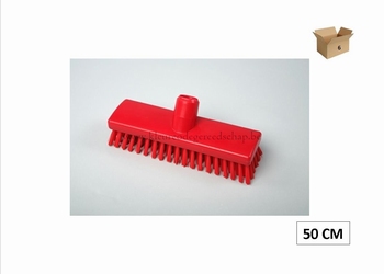 VEEGBORSTEL HARD 50 cm ROOD 6 st.