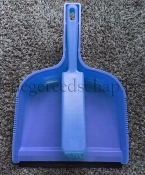 stofblik & handveger zacht blauw 1 st