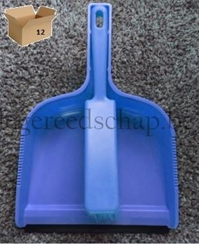 stofblik & handveger zacht blauw 12st