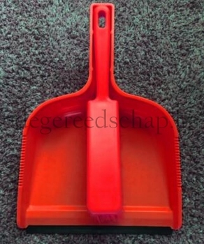stofblik & handveger zacht rood 1 st