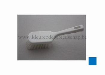 korte steelborstel hard blauw 1 st