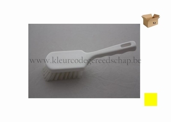 korte steelborstel hard geel 12st