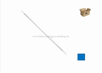 steel alu/blauw handv 1,40 franse dr. 10st