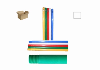 STEEL MONOBLOC, 1m45, Ø 25-32 mm, WIT 10 st.