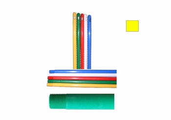 ergonomische steel monobloc geel 1m45 franse dr. 10st