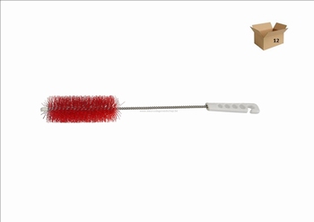 FLESBORSTEL ø 40 MM  (INOX DRAAD) - ROOD 12st.