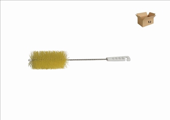 FLESBORSTEL ø 60 MM  (INOX DRAAD) - GEEL 12st.