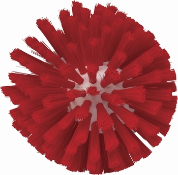 Wormhuisborstelkop: zachte polyester medium ø135x120 rood