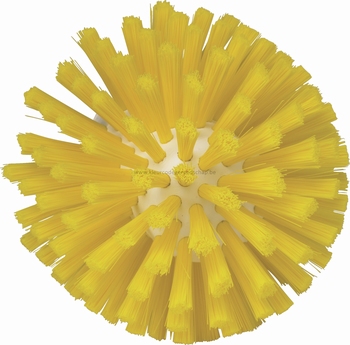 Wormhuisborstelkop: zachte polyester medium ø135x120 geel