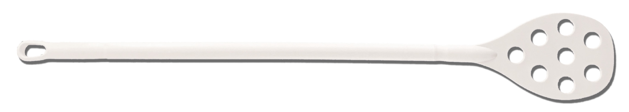 Geperforeerde roerspatel Polyprop (blade 16 x 26cm)  wit