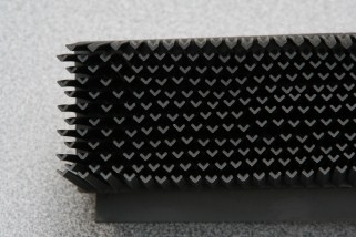 HANDBORSTEL RUBBER+WISSER met draaibaar handvat - blauw