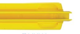 Tweebladige vloertrekker 107 x 45 x 400 mm - blauw