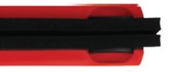 Vloertrekker tweebladig Vikan 105 x 45 x 400 mm rood