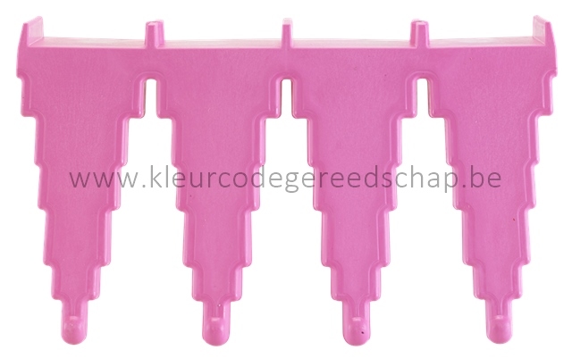 Wandhouder glasvezel - polipropyleen 60 x 160 x 238 mm roze