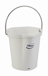 Emmer 6 liter: 255 x 257 x 246 mm. Wit