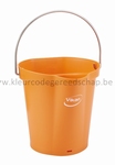 Emmer 6 liter: 255 x 257 x 246 mm. Oranje