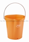 Emmer 6 liter: 255 x 257 x 246 mm. Oranje