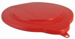 Emmerdeksel: 295 x 15 x 253 mm. Rood