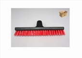 schuurborstel ind. 30cm hard zwart/rood 6st