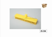 schuurborstel 25cm hard geel 12st