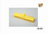 schuurborstel 50cm hard geel 6st