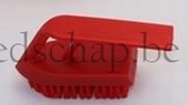 nagelborstel 'strijkijzer' rood 1 st