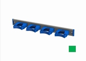 Toolflex ALU ophangrail 50 cm + 4 stks  25-35 mm - GROEN