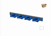 Toolflex ALU ophangrail 50 cm + 4 stks 25-35 mm - WIT 10 St