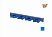 Toolflex ALU ophangrail 50 cm + 4 stks  25-35 mm - BLAUW  10