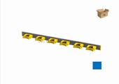 Toolflex ALU ophangrail 90 cm + 6 stks 25-35 mm - BLAUW 10